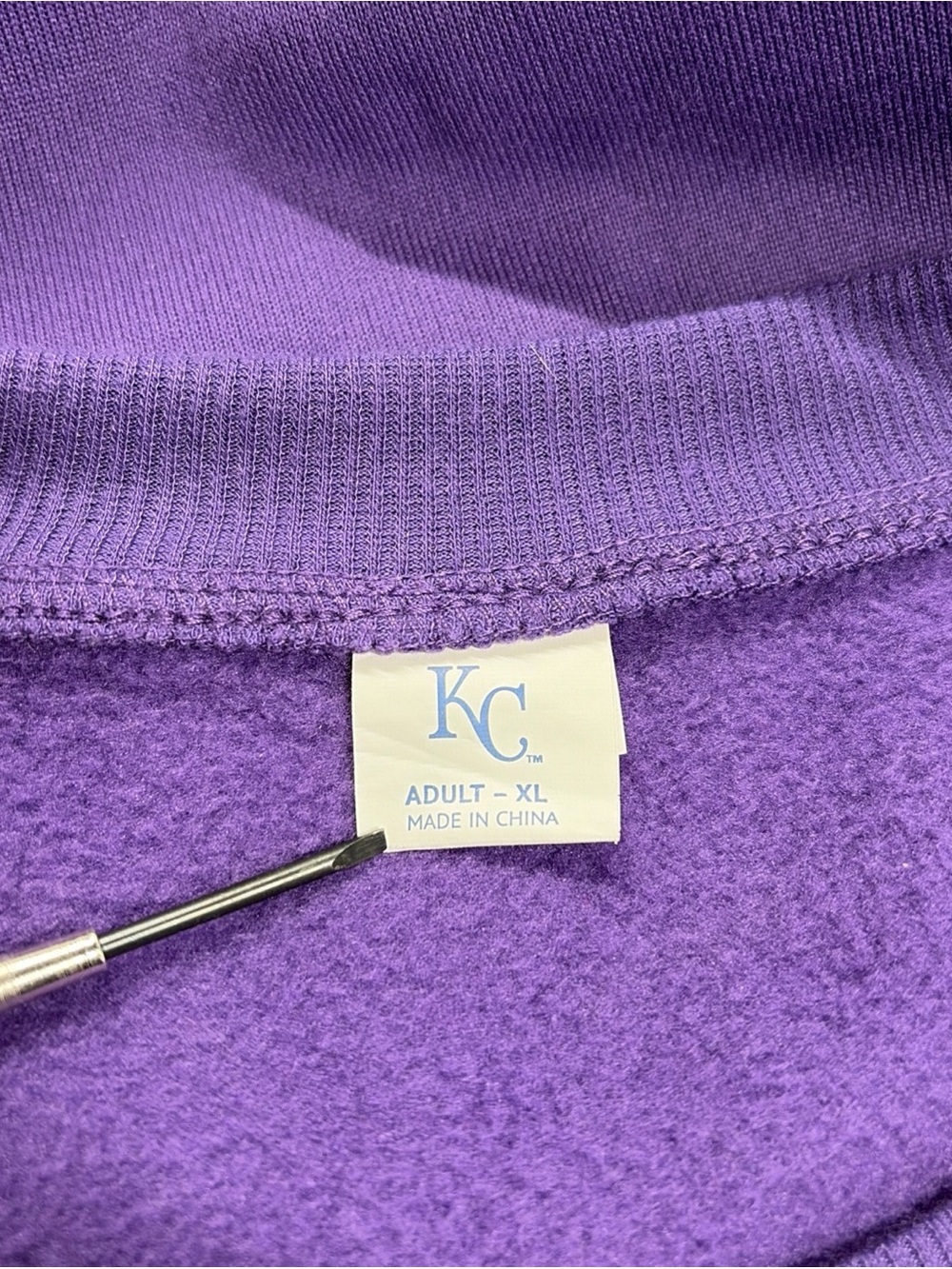 KANSAS STATE WILDCATS Kansas City ROYALS K State Day Crewneck Adult Size XL SGA - Picture 3 of 4